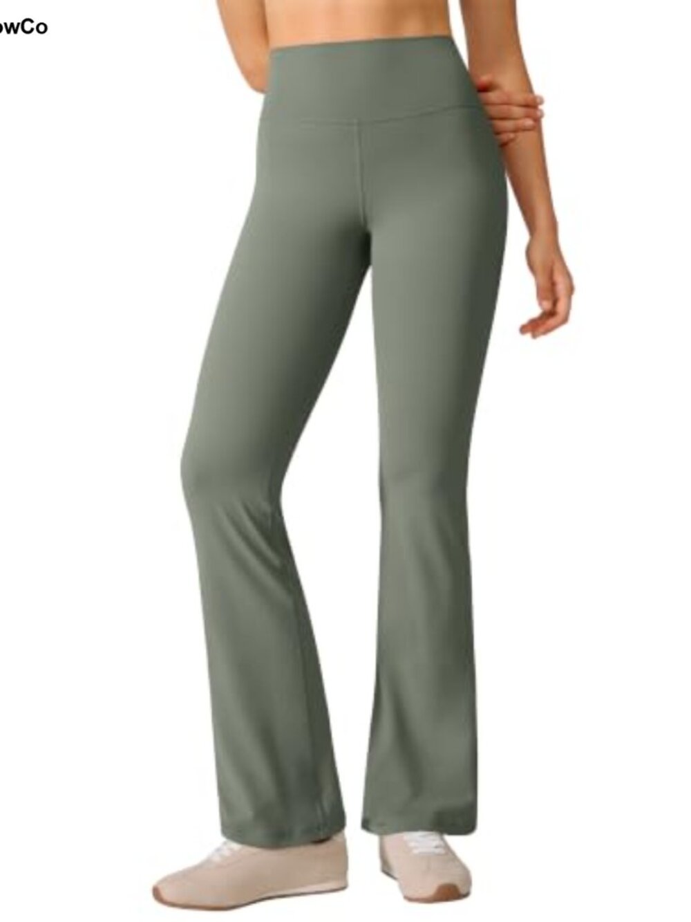 Clouduxi Flare Leggings High Rise Yoga Pants Polyamide Lycra Stretch